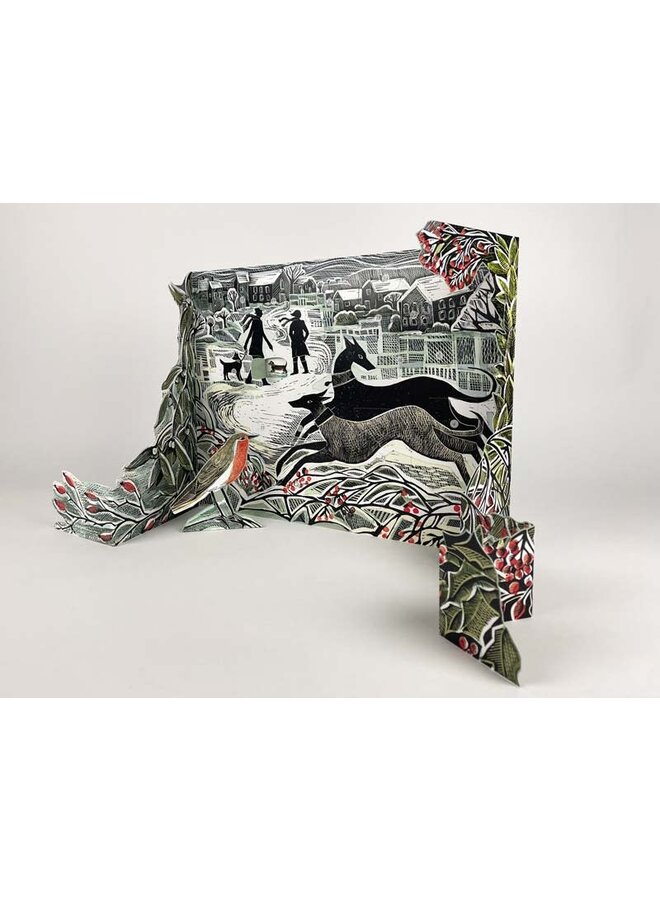 Advent Calendar Whippet Wonderland by Angela Harding