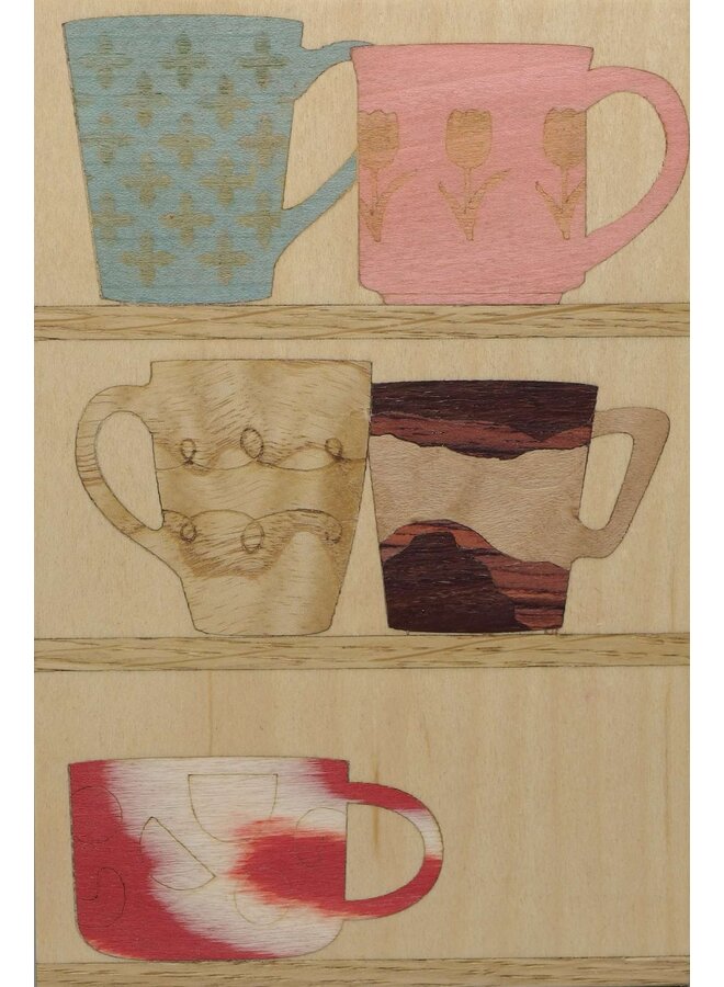 Mug Shelf Marquetry