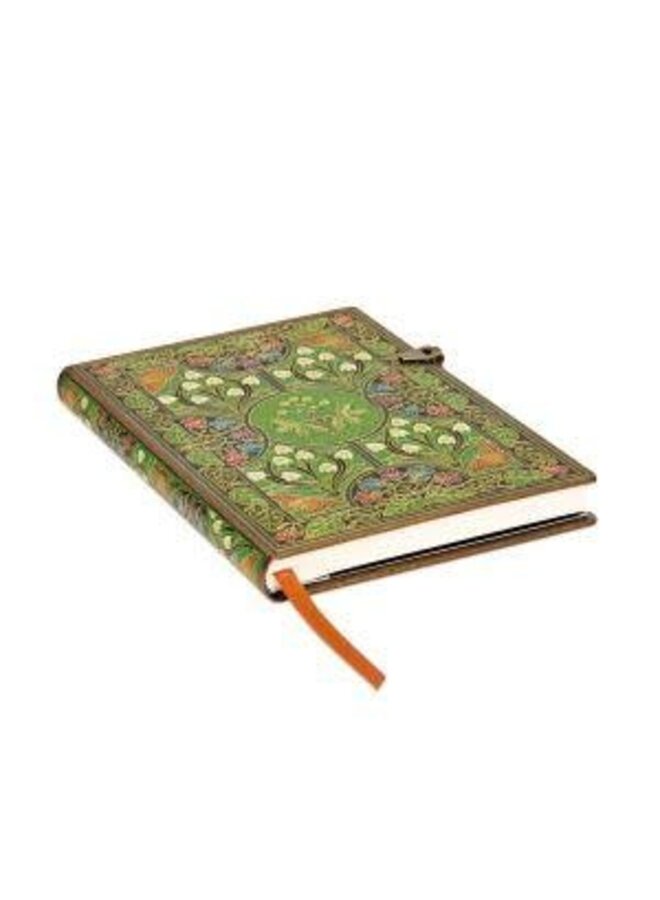 Journal Midi à couverture rigide ligné Poésie en fleurs