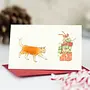 Ginger Cat Christmas Mini Card 086