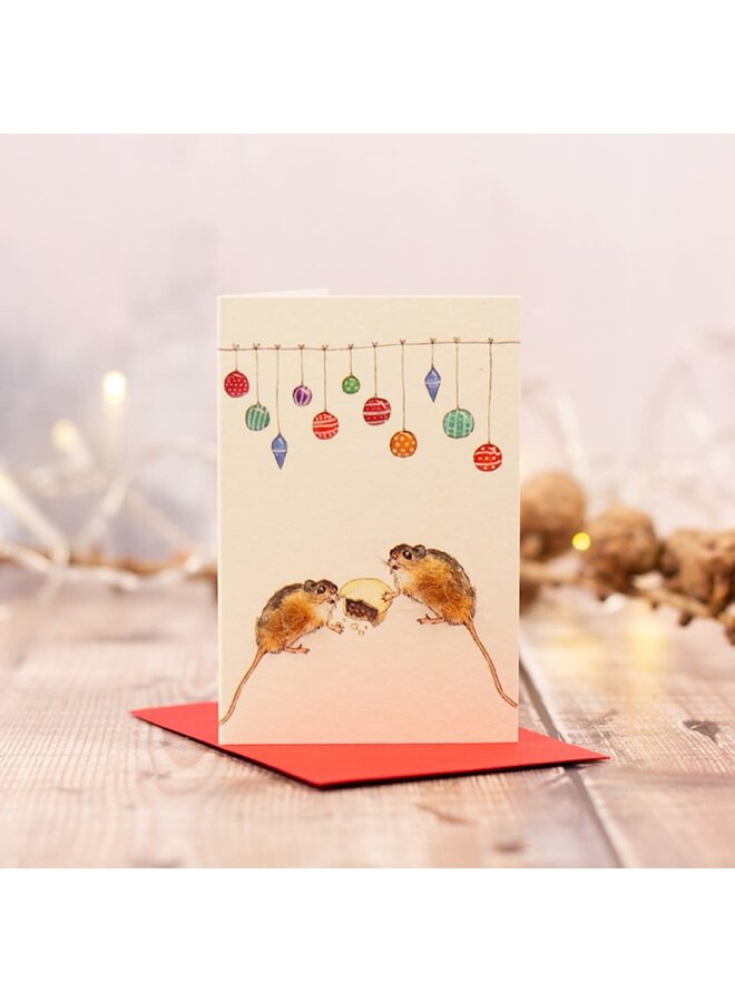 Mice Christmas Mini Card 091