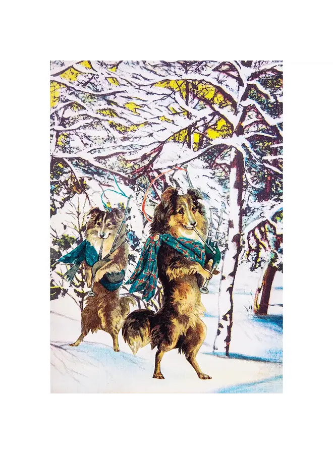 Pipers Smooth White Christmas Card 119