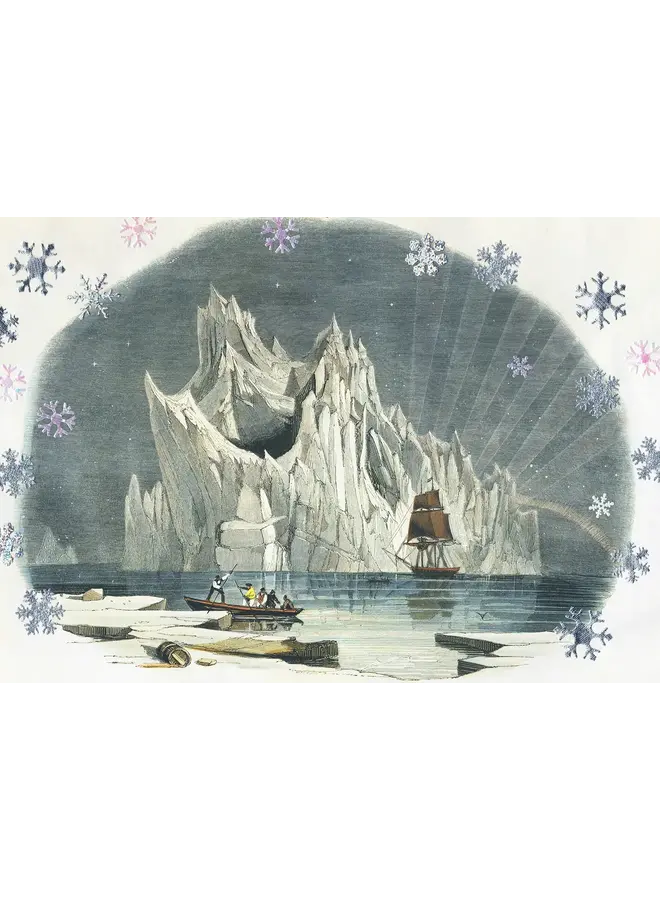 Iceberg Smooth White Christmas Greetings Card 121