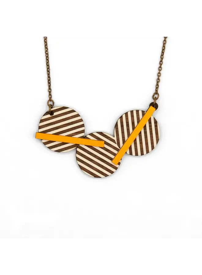 Two Golden Bars Necklace 115
