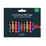 Christmas Crackers x 6 presentetiketter av Louise Cunningham