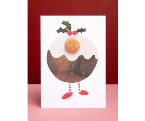 Pudding Costume Badge Card - Water Street Gallery