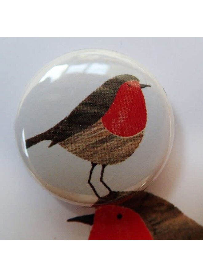 Christmas Robin Badge Card