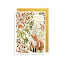 Joyeux renard - Animaux de la forêt - Carte de vœux de saison