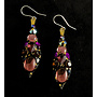 Dark PinkLarge Drop Earrings 591