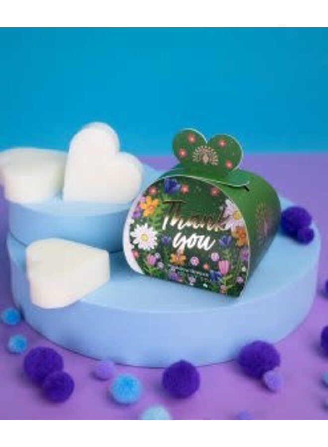 Jabones para invitados en miniatura Meadow Breeze Thank You Luxury x3