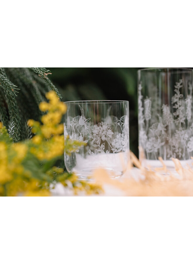 Floral Tumbler Tischglas 004