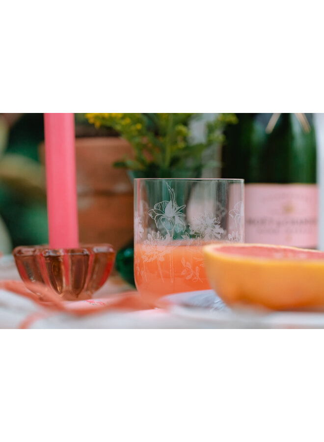 Floral Tumbler Tischglas 004