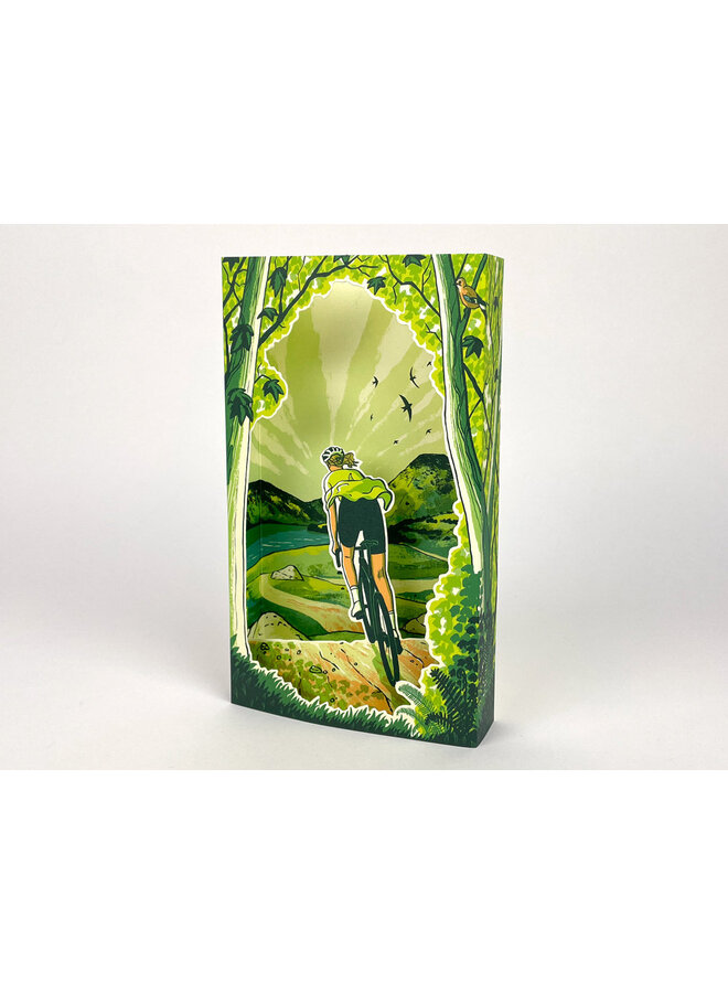 Tarjeta Spring Spins 3D de Tom Jay