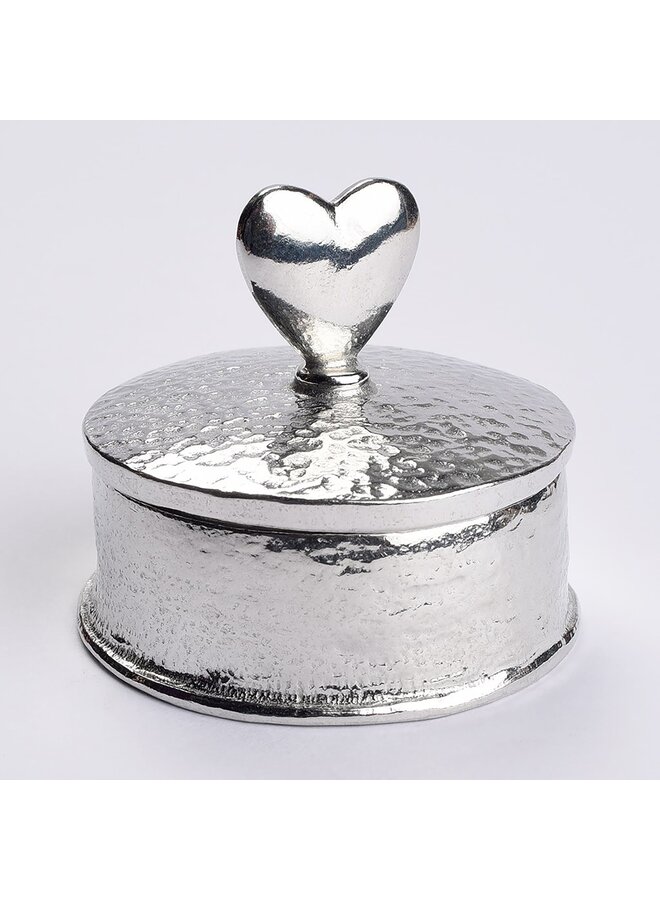 Heart Keepsake Pewter Box 014