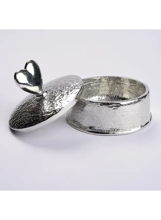 Heart Keepsake Pewter Box 014