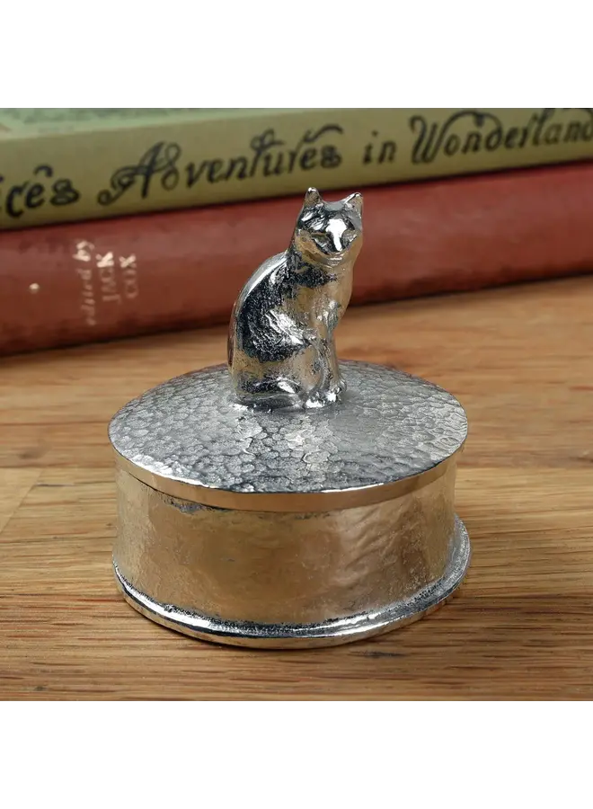 Boîte souvenir en étain pour chat 011