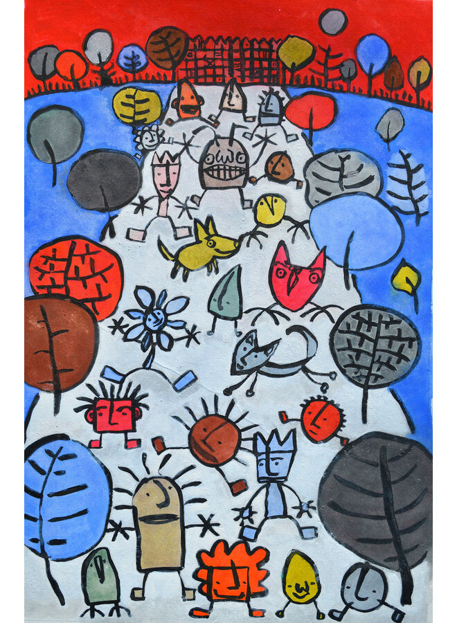 Children Playing in the Tuileries Gardens - Dancing Flower - 94