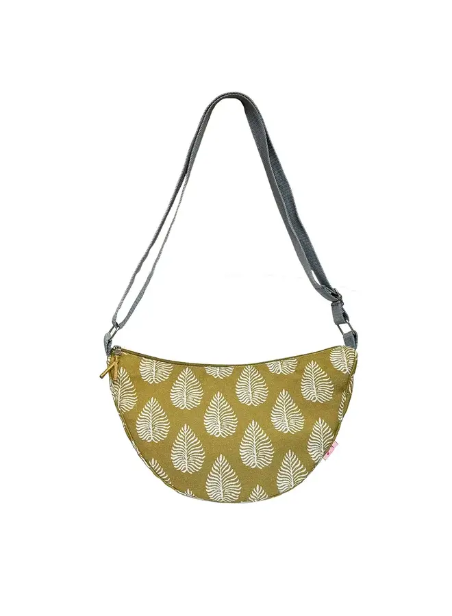 Leaf Cumin Half Moon  Messenger Bag 7485