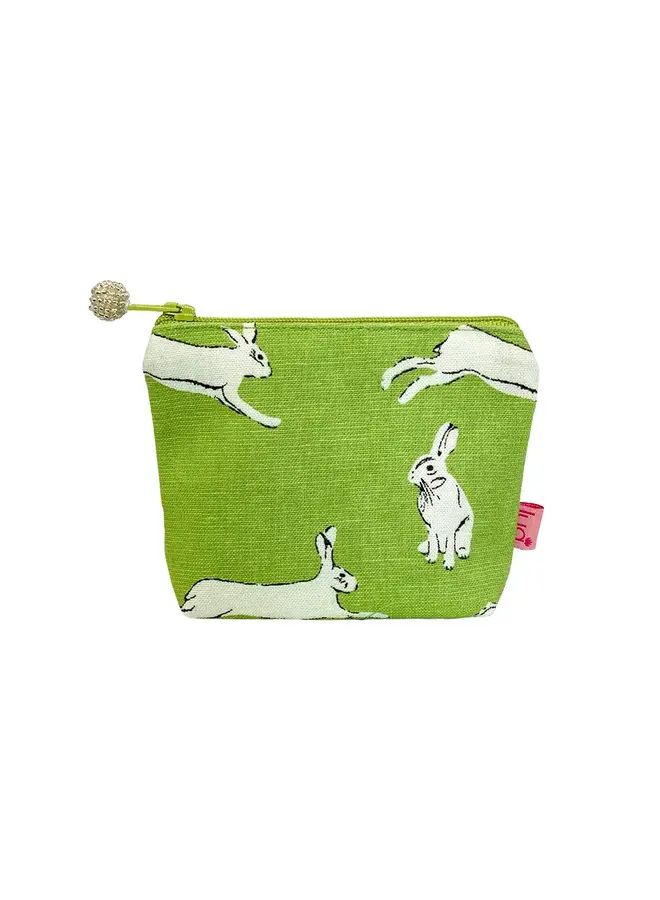 Hare Cotton Lime Mini Purse 7466