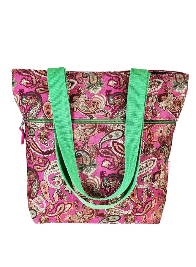 Paisley Pink Tote Bag  7491