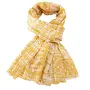 Yellow Abstract Pattern Long Scarf  7496