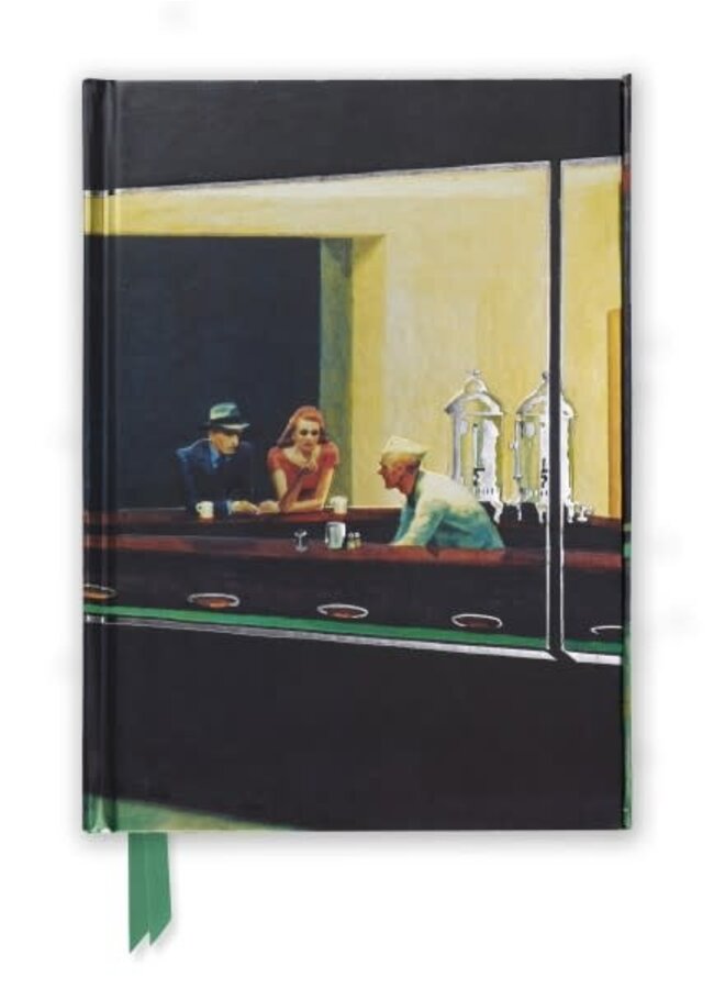 Nighthawks Foiled Rulled A5 Journal by Edward Hooper
