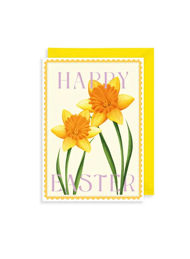 Easter Daffodils Greetings Card