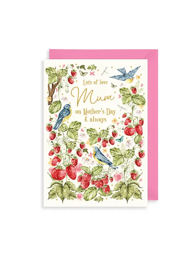 Carte de fête des mères avec beaucoup d'amour