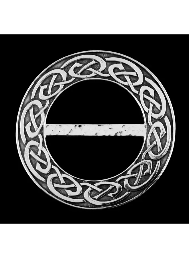 Nouveau Celtic Pewter Scarf Ring Medium