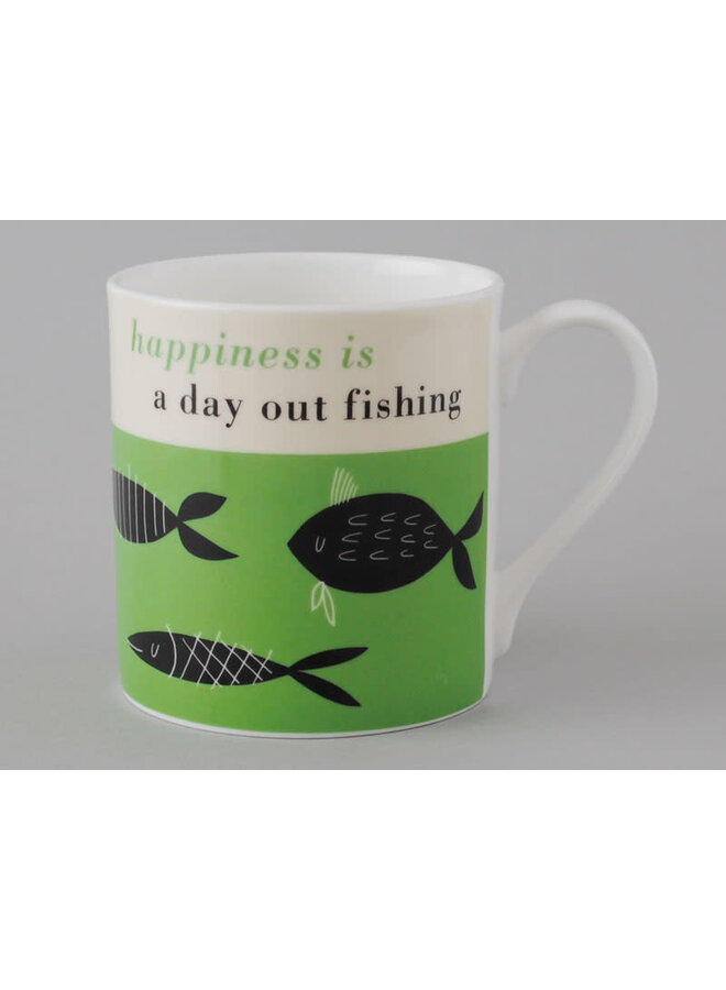 Copy of Happiness Fishing Large Orange Mug 168