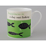 Copy of Happiness Fishing Large Orange Mug 168