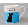 Happiness Black Lab Große türkisfarbene Tasse 243