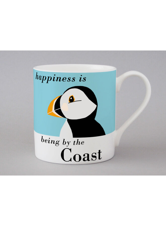 Taza grande azul Happiness Puffin 245