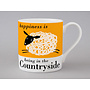 Happiness Leaping Sheep Große orange Tasse 246