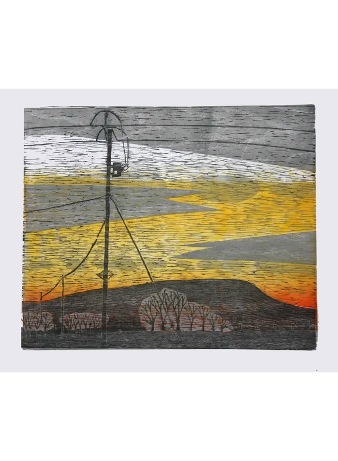 Coucher de soleil à Pendle, Red Lane Colne (sans cadre) - 70