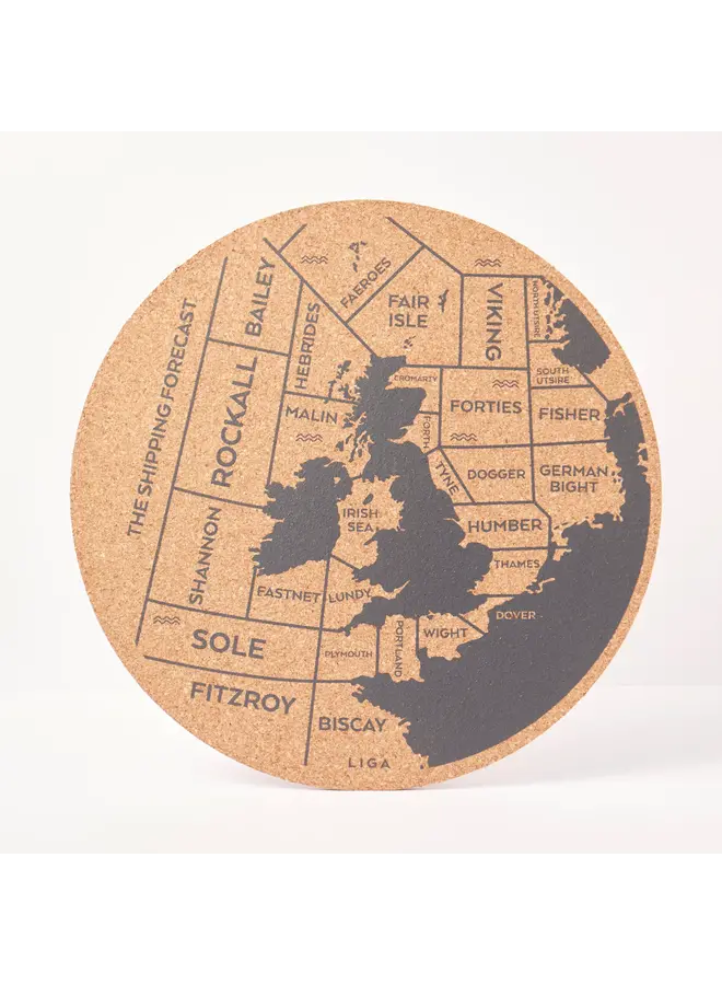 Cork Max Placemats Shipping Forecast Set of 2 65
