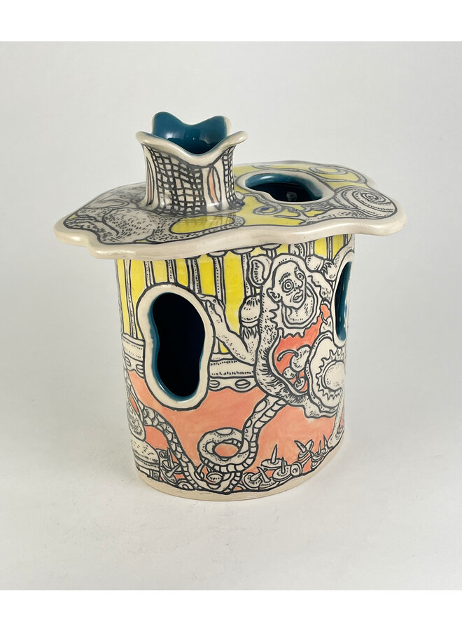 El vagabundo mareado - Gres tallado a mano alzada 16