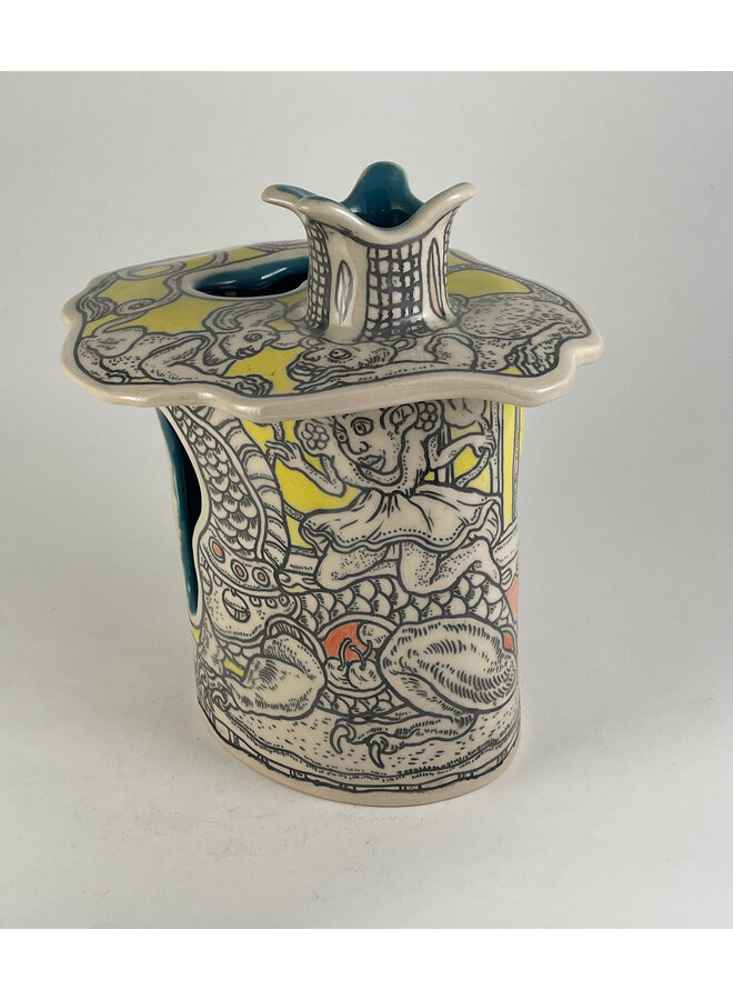 El vagabundo mareado - Gres tallado a mano alzada 16