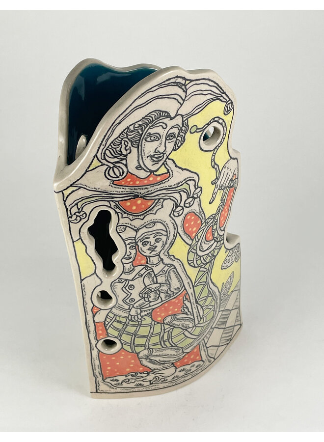 The Measurement of Love - Freehand carved stoneware 17