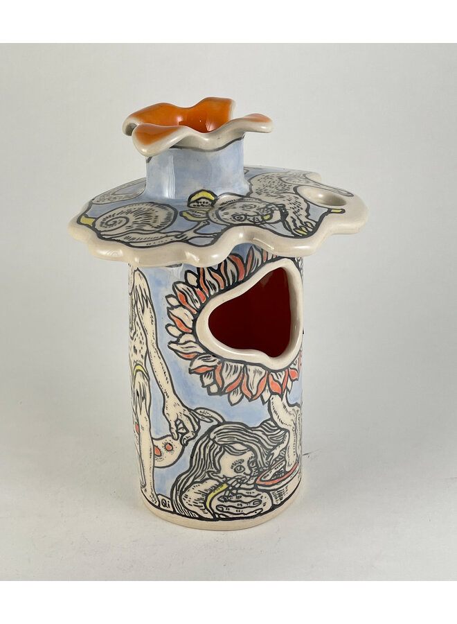 The Untouched Land - Freehand carved stoneware 18