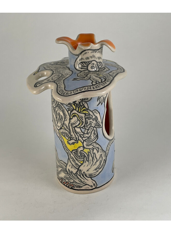 The Untouched Land - Freehand carved stoneware 18