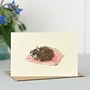 Chat sur coussin Mini Carte 100