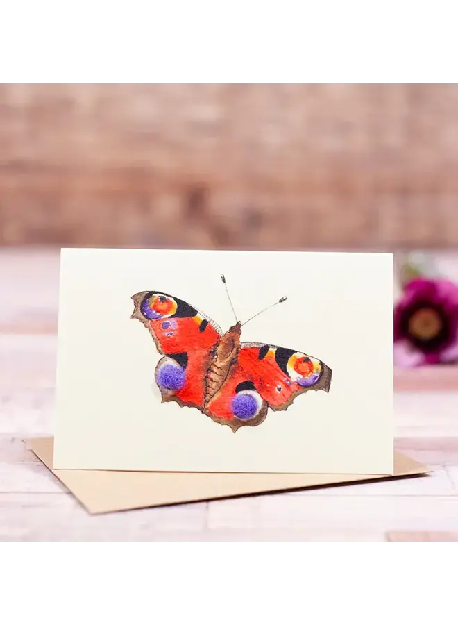 Peacock Butterfly Mini Card 107