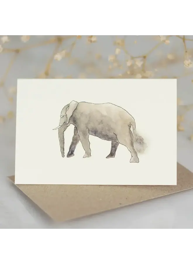 Mini tarjeta de elefante 110