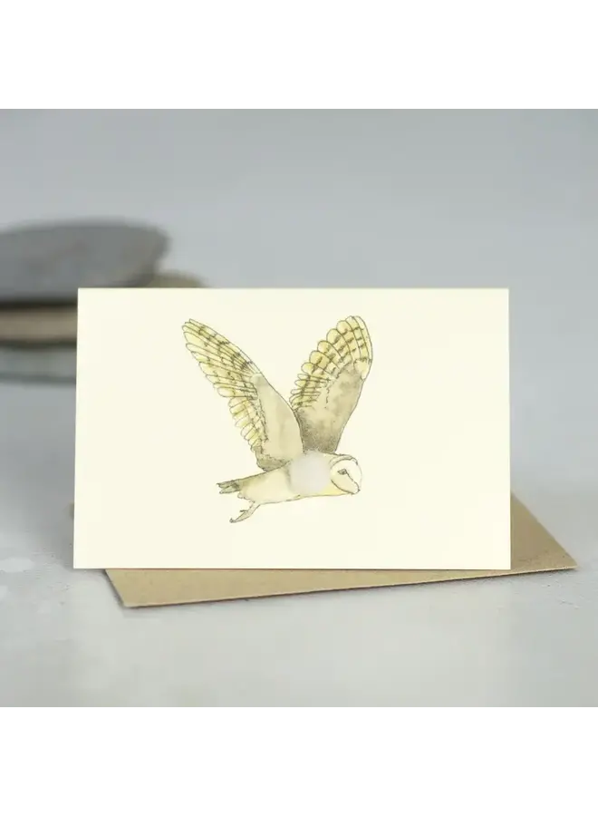 Chouette effraie en vol Mini Carte 113