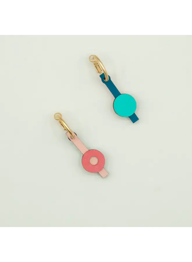 Boucles d'oreilles créoles double halo 123