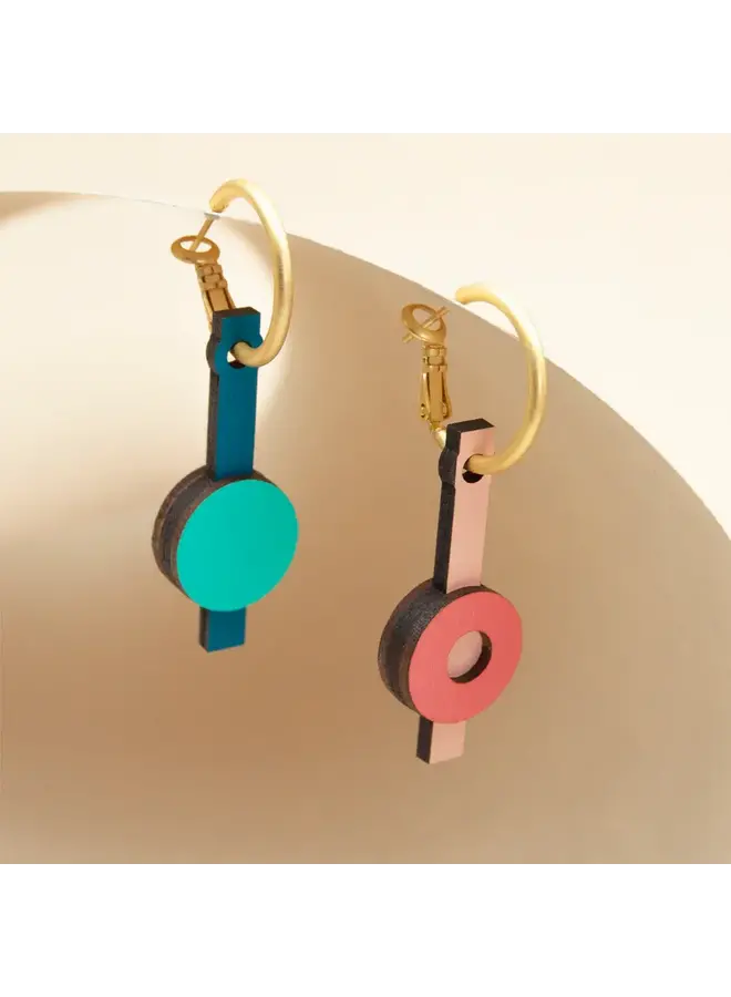 Boucles d'oreilles double halo 123