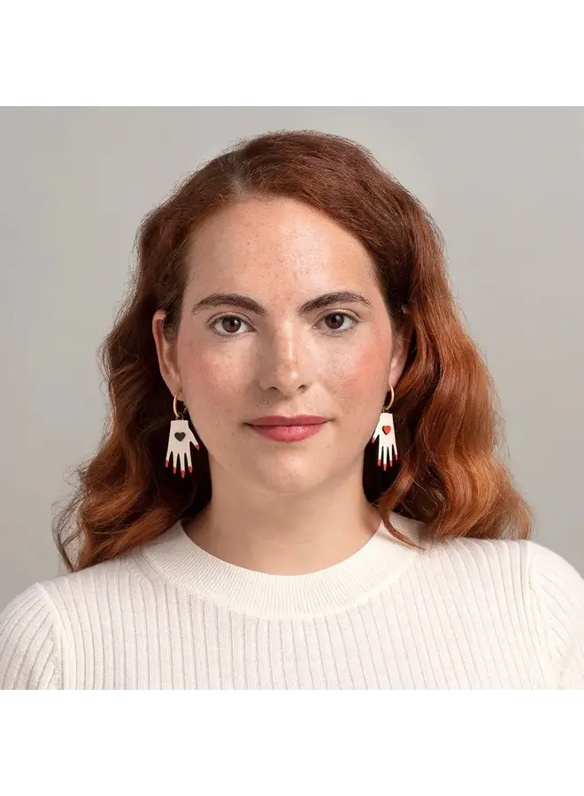 Hände mit Herz Ohrringe 120