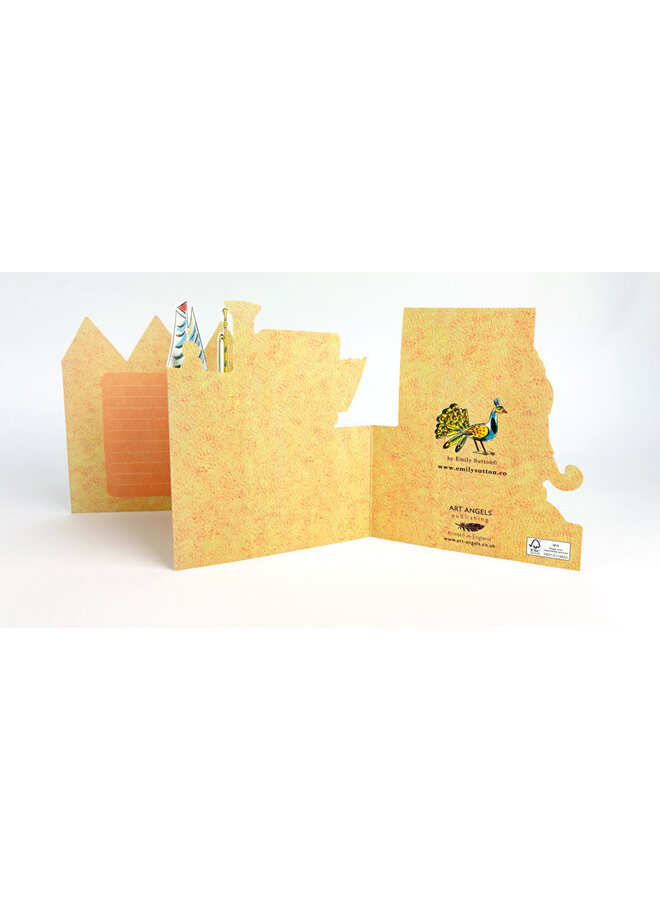 Tin Toys printmakers 3D card by Emily Sutton