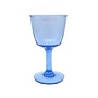 Verre à vin recyclé teinté bleu 47